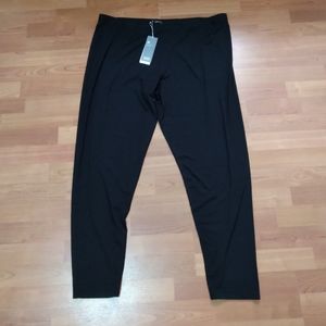 NWT‎ EILEEN FISHER WOMAN BLACK ANKLE LEGGING